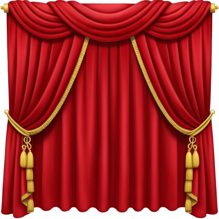 Simple red curtains  emoji