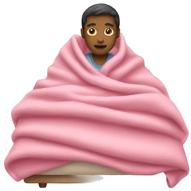 Pink blanket  emoji