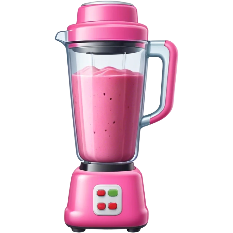Pink smoothie blender  emoji