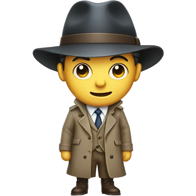 a winking detective emoji