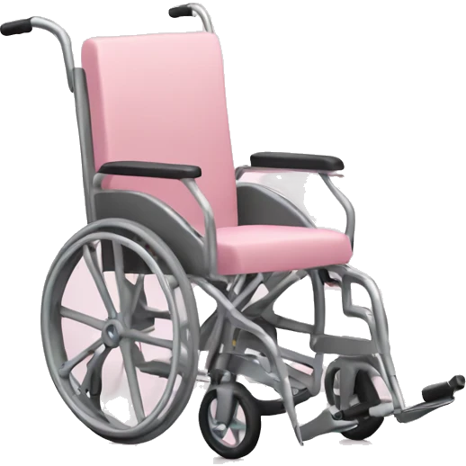 Pastel pink wheelchair emoji