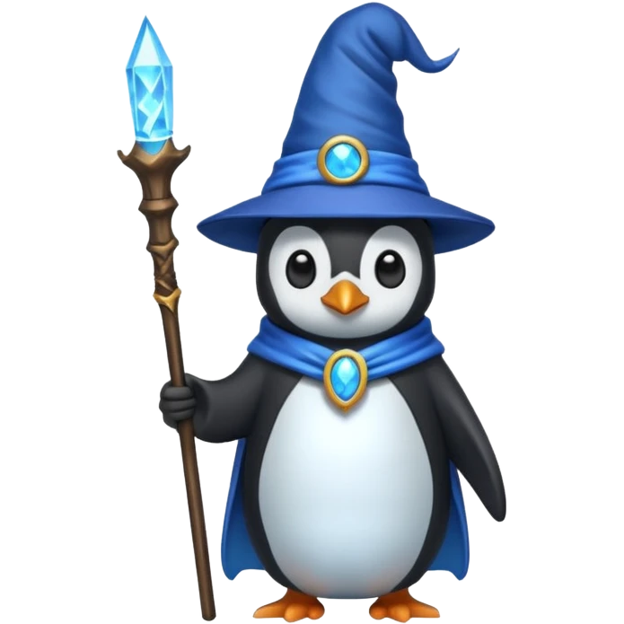 Penguin Wizard emoji