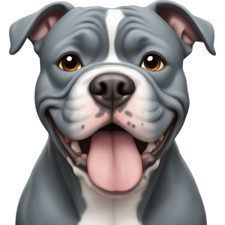 Blue American Bully  emoji
