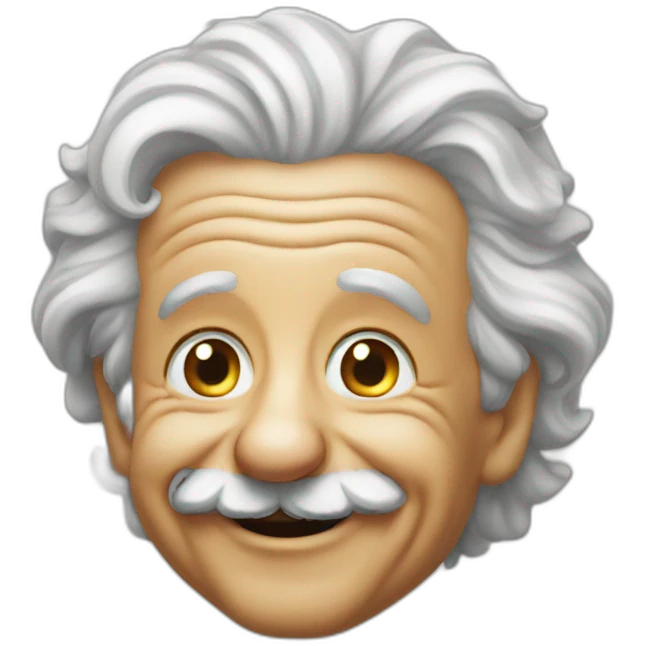albert einstein smile emoji