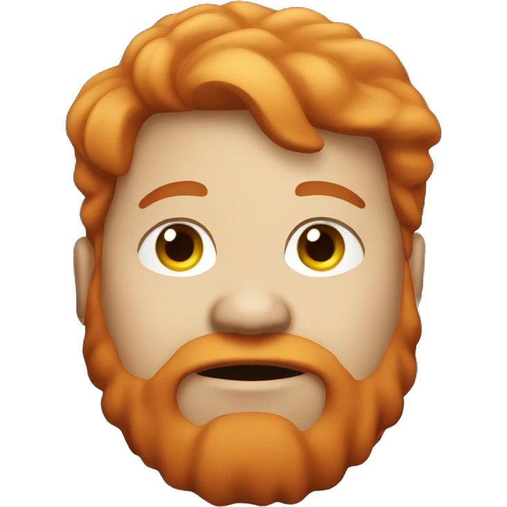 Fat man red hair emoji