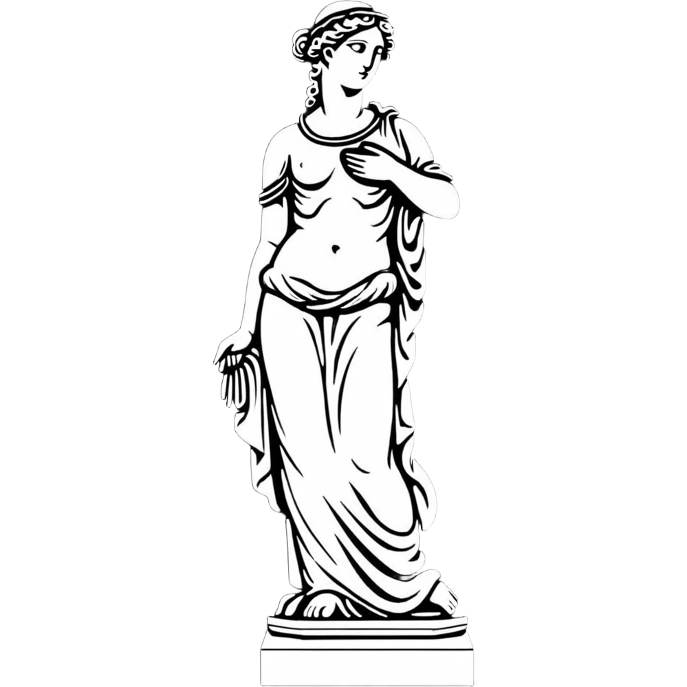 Roman Parian Marble Statue of Aphrodite, classical ancient sculpture of the goddess of love emoji