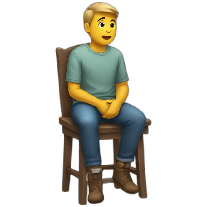 Sitting  emoji
