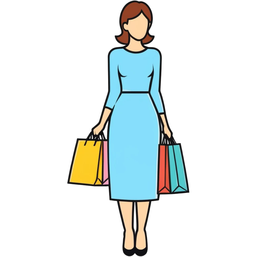 Lady with shopping bag emoji