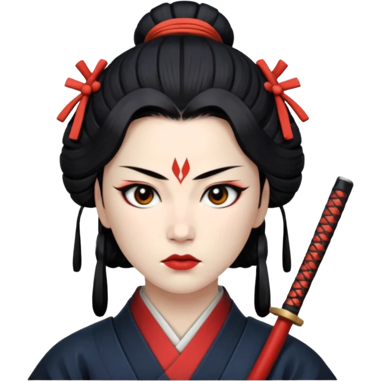 Onna-bugeisha face emoji