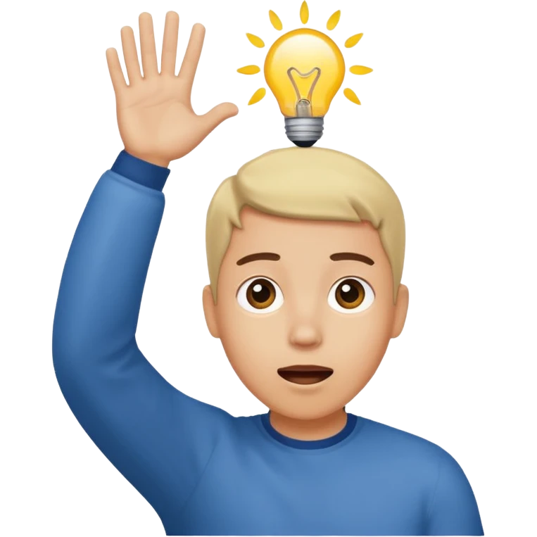 Over your head (hand over the head  motion) emoji