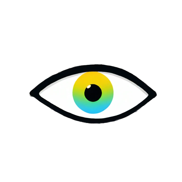 colourful eye emoji