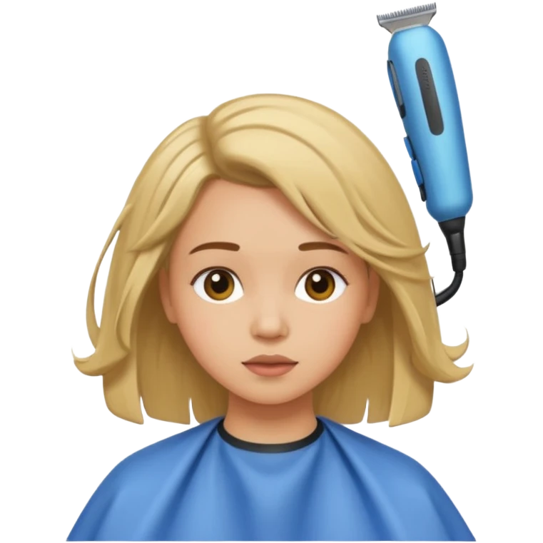girl getting haircut emoji