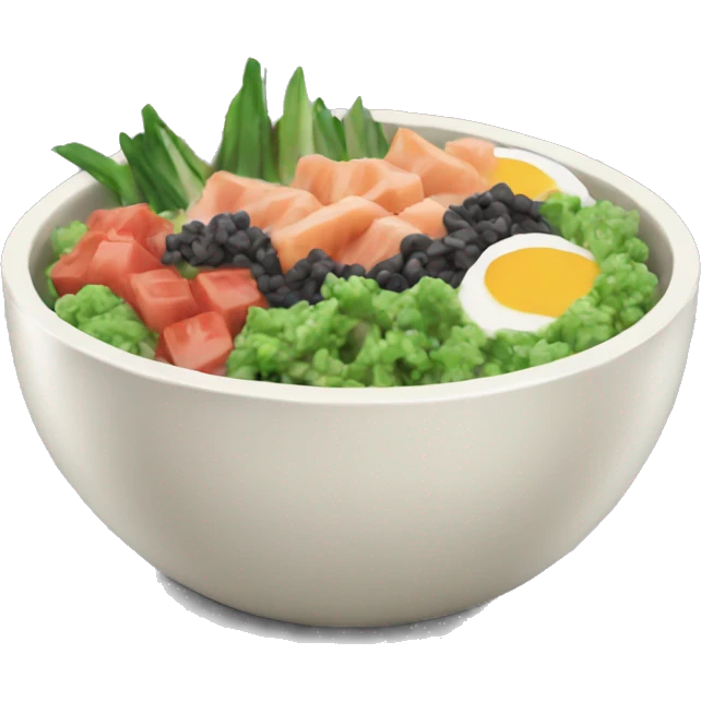 Poke bowl emoji
