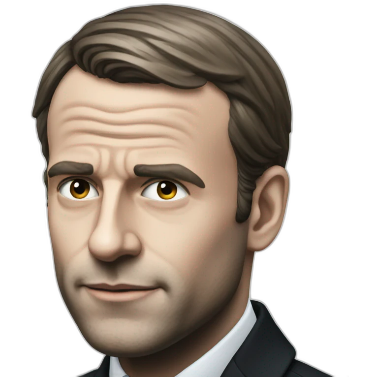 Macron noir emoji