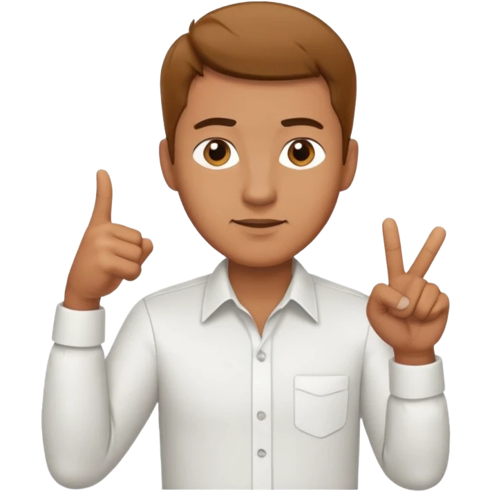 man pointing down emoji