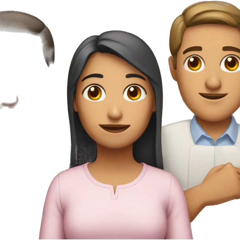 Padre, madre, hija emoji