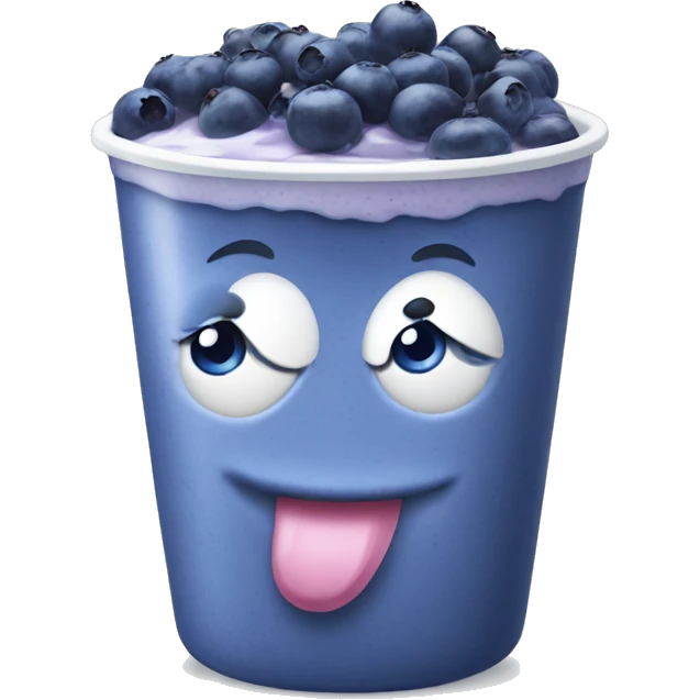 blueberry yogurt emoji