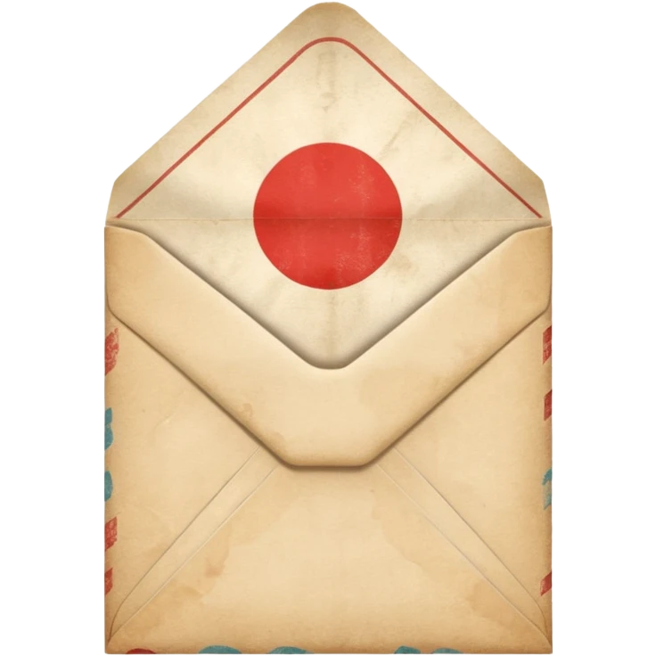 An ancient Japanese envelope emoji