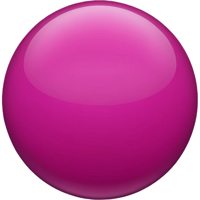 magenta color sphere,pnly sphere. emoji
