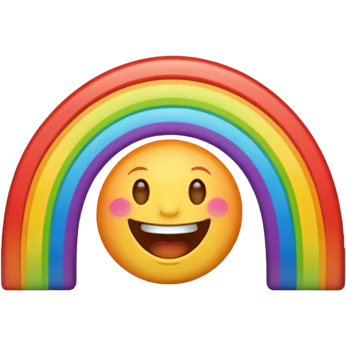 Laughing rainbow  emoji