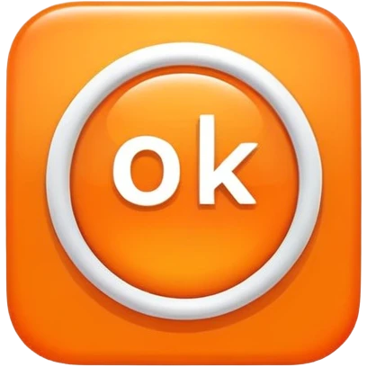 orange square with 'OK' text emoji
