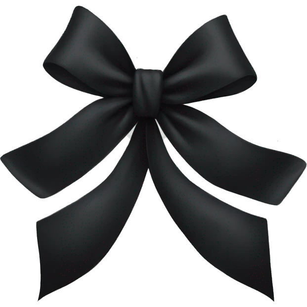 Black bow  emoji