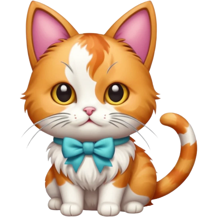 Cat with bow emoji