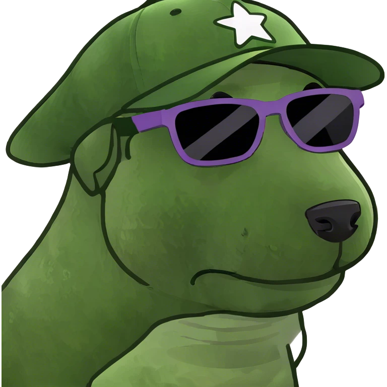 Dog with sunglasses  emoji