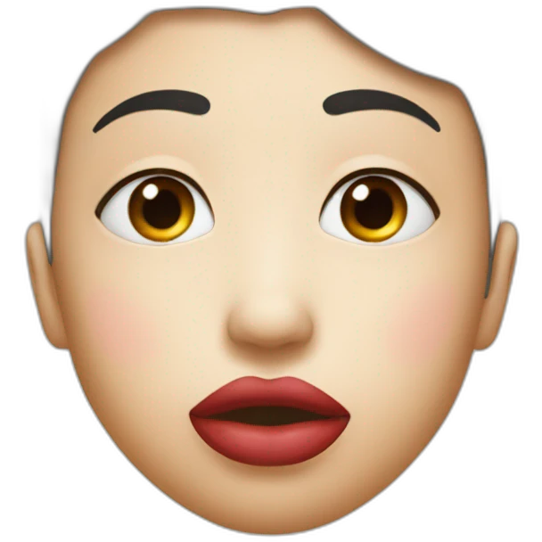 kiss mark on cheek emoji