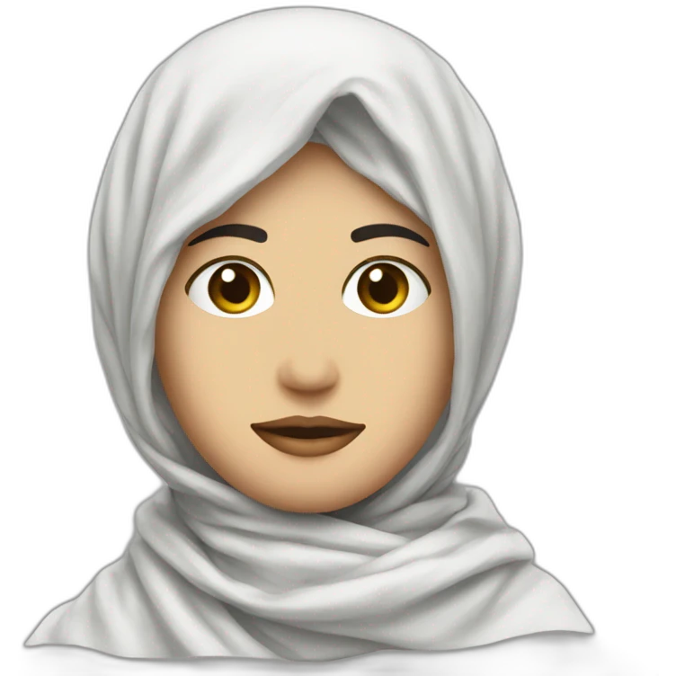 white Palestine scarf  emoji