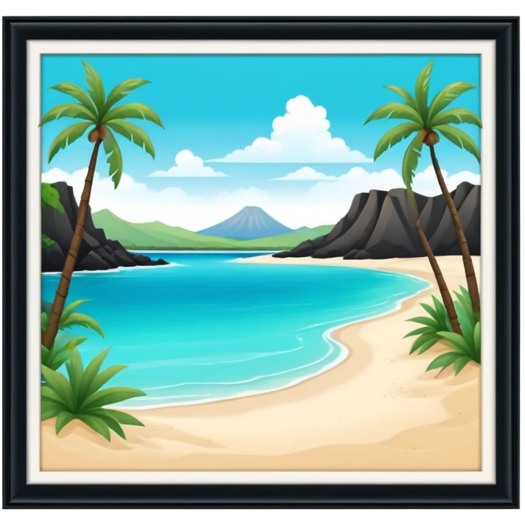 Hawaiian lagoon emoji