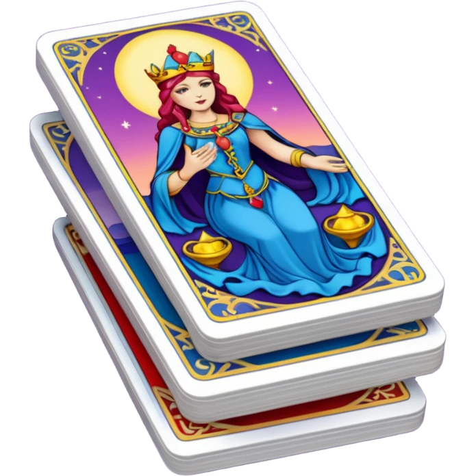 A stack of tarot cards emoji