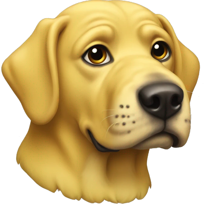 yellow dug emoji