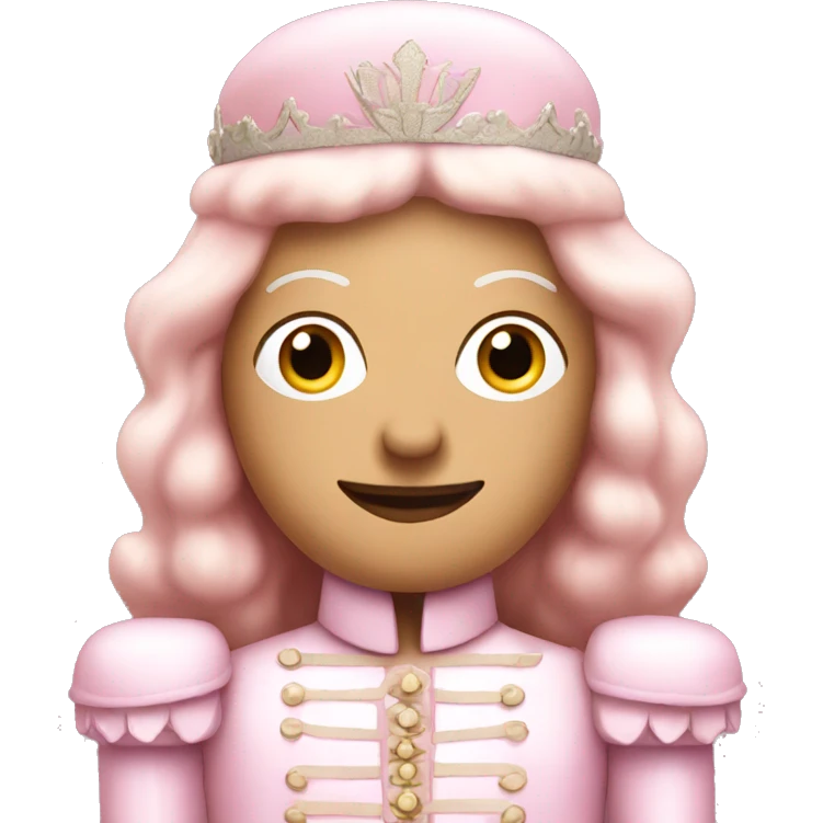 Light pink nutcracker emoji
