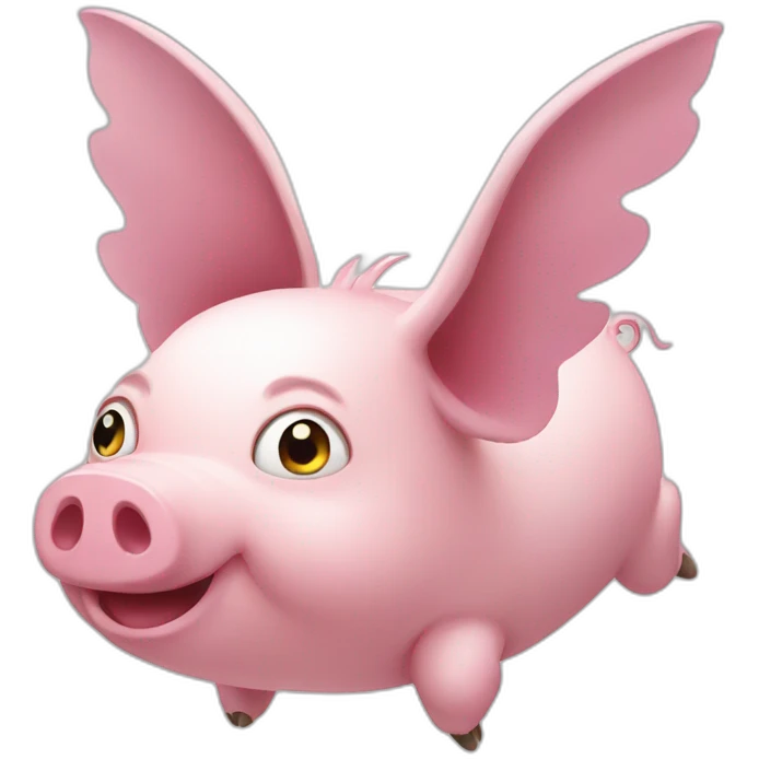 Flying pig emoji