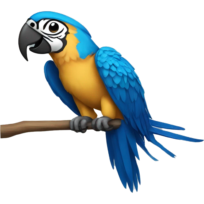 macaw blue and gold emoji