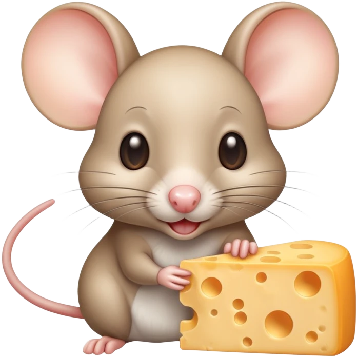 Sexy mouse inserts slowly into block of cheese emoji