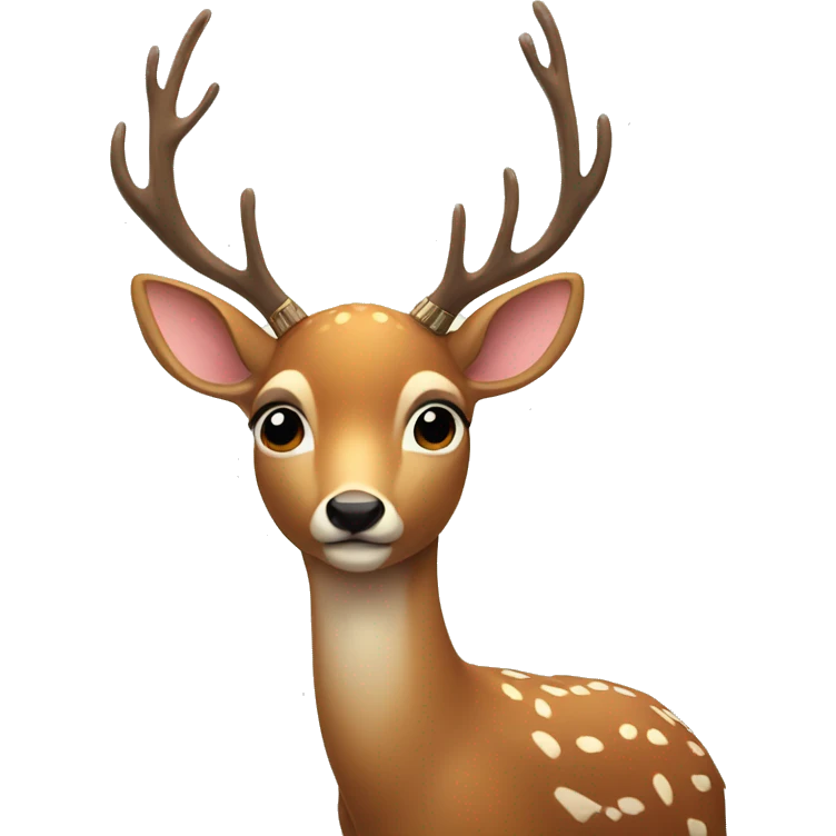 A deer with a feather  emoji