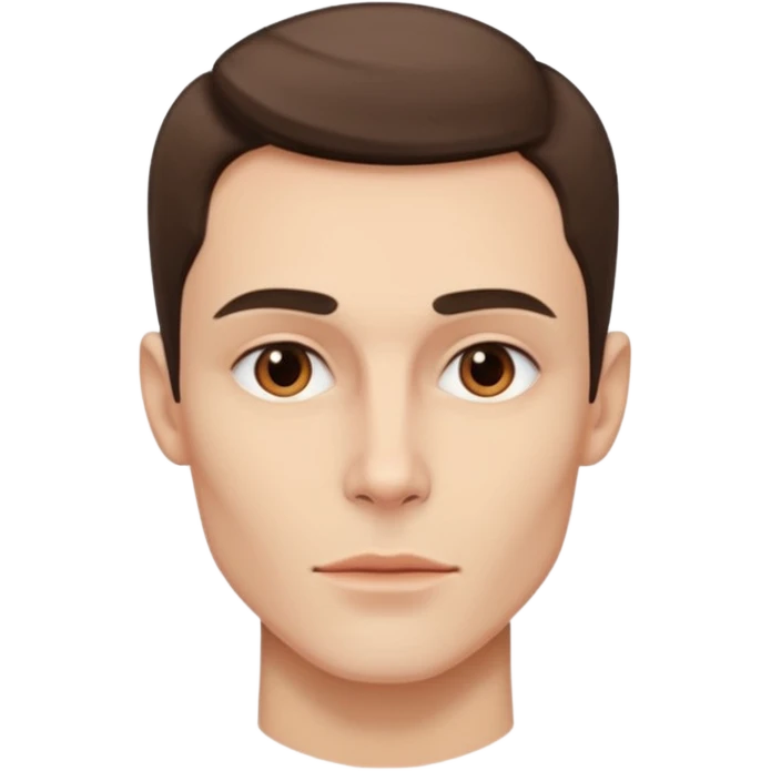 A person who has the sharpest jawline emoji