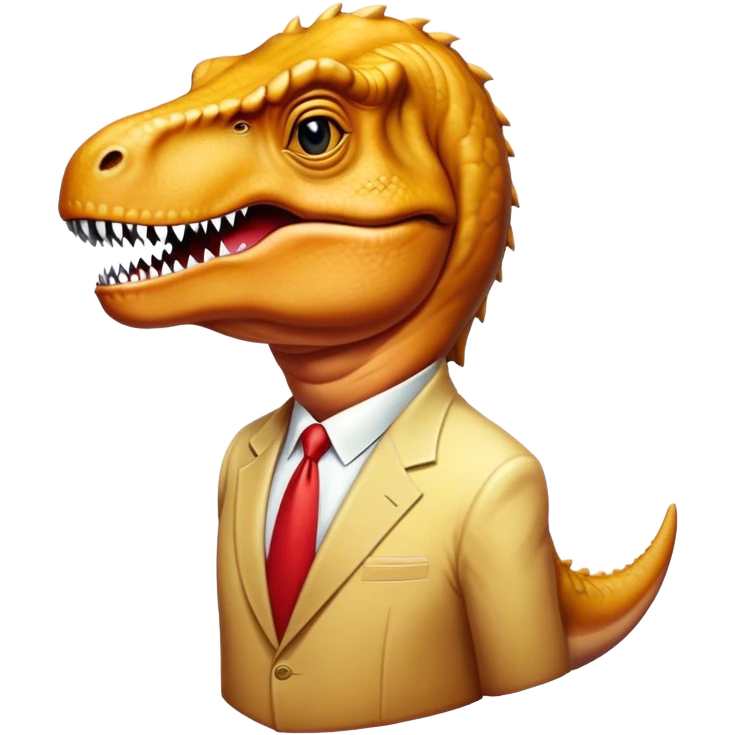 Donald Trump with T-rex emoji