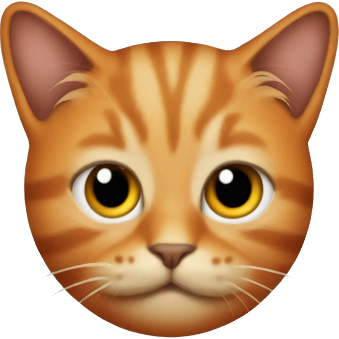 Dirty cat orange emoji