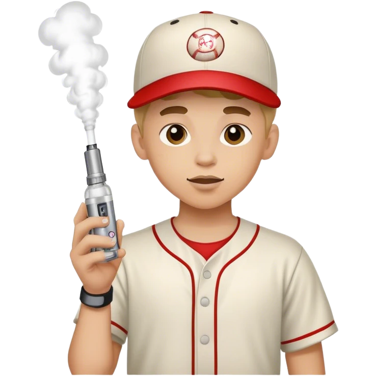 Baseball kid vape  emoji
