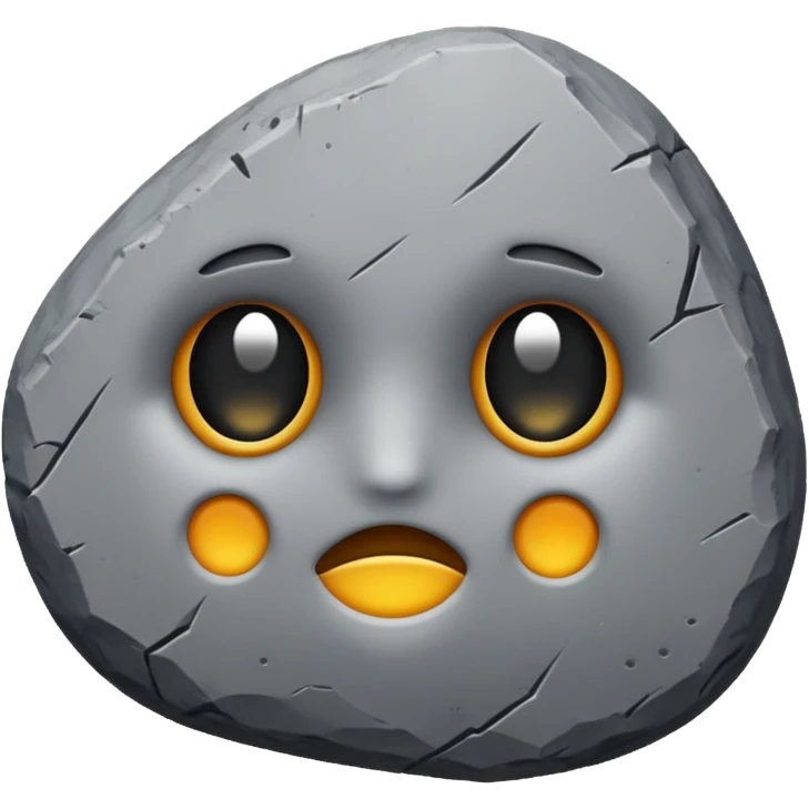 a stone emoji