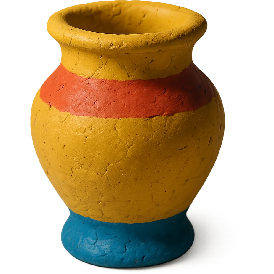 a vase claymation style emoji