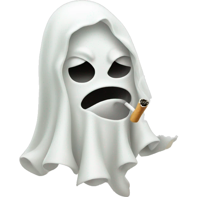 Ghost smoking  emoji