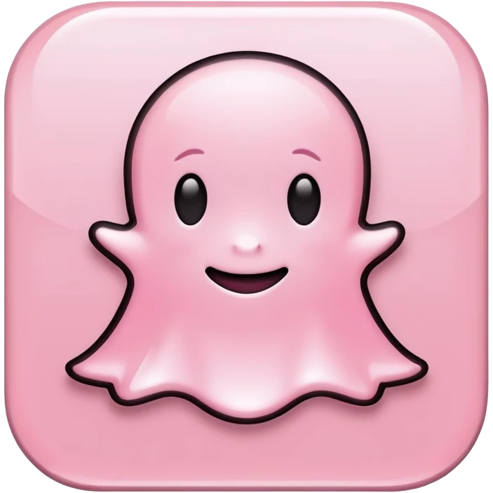 Light pink snapchat emoji