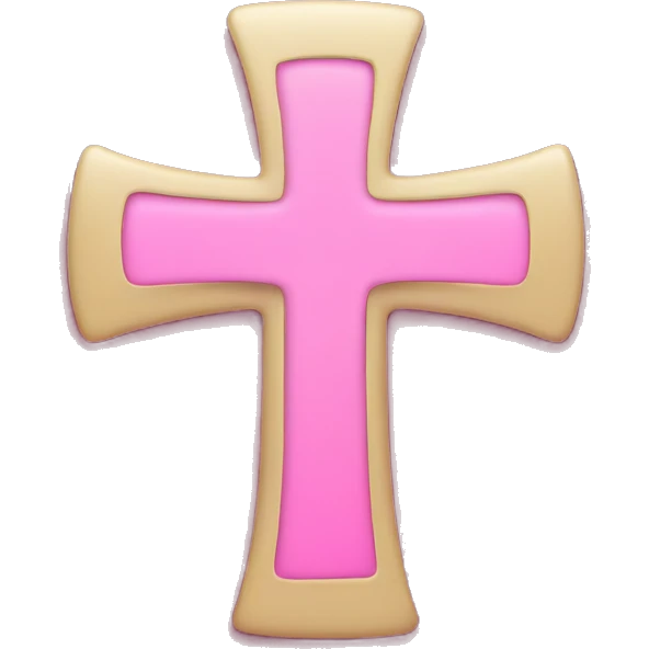 Pink cross emoji