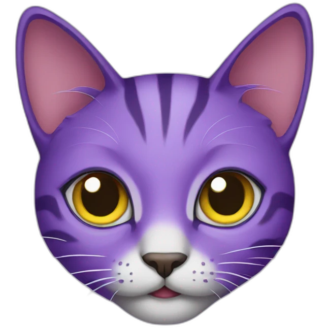 Purple cat emoji