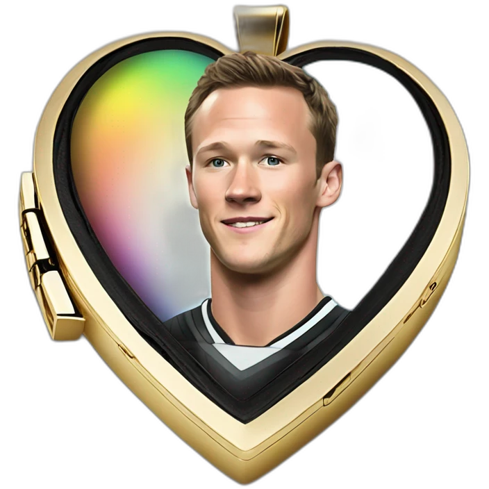 Jonathan Toews in rainbow heart locket emoji