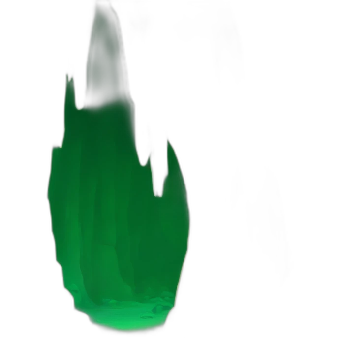 stalagmites in a green lit cave emoji